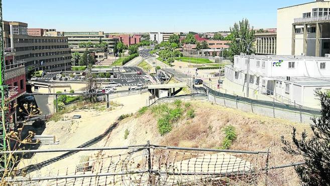 Vista panorámica de las obras de construcción del nuevo complejo hospitalario salmantino. 