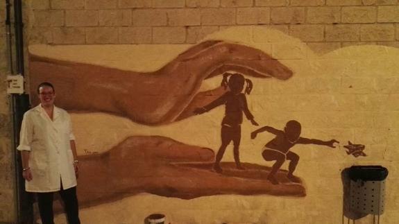 Uno de los murales pintado en las calles de Toro