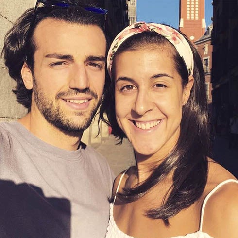 Carolina Marín y su novio Alejandro.