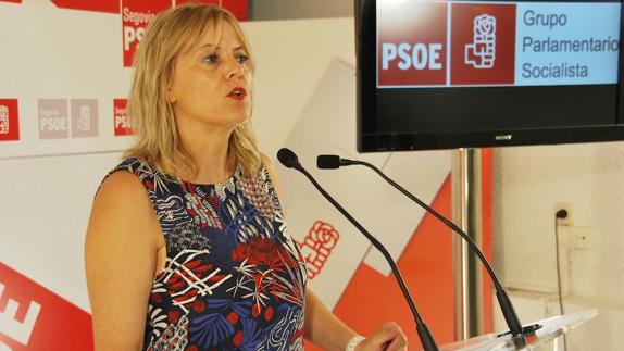 Ana Agudíez, en la rueda de prensa.