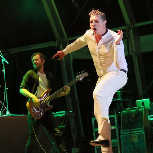 John Newman durante su concierto en Valladolid.