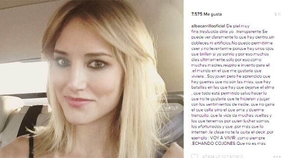 Alba Carrillo borra de su Instagram a Jordi González