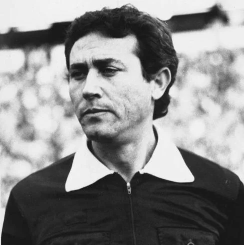 José Francisco Pérez Sánchez durante un partido en 1990.