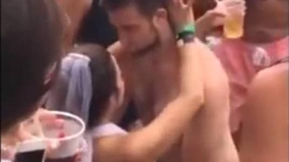 La novia en su despedida de soltera