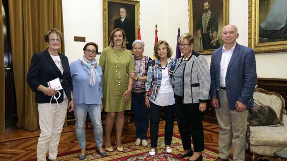 Alfombristas de Carrión, en la Diputación.