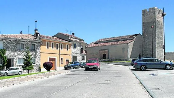 Calle Palacio, en Cuéllar. 