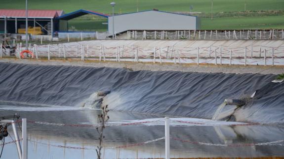 Instalaciones de la depuradora de agua de Cuéllar.