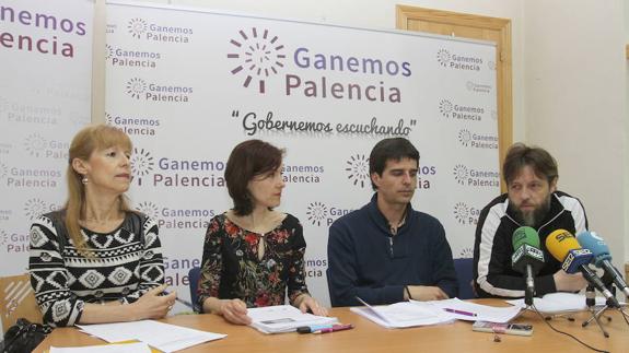 Concejales de Ganemos Palencia.