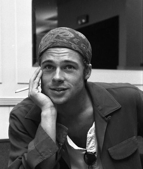 Brad Pitt, durante su estancia en Valladolid en 1991.