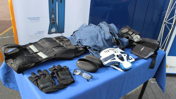 Traje simulador de la tercera edad desarrollado por Liberty Mutual.