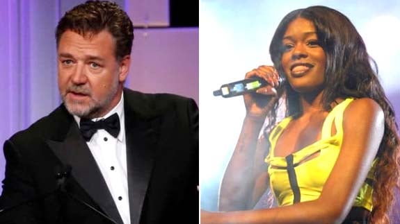 Azealia Banks y Russell Crowe. 