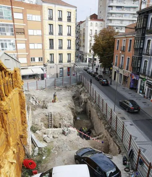 La zona donde ha salido a la luz la bóveda. 