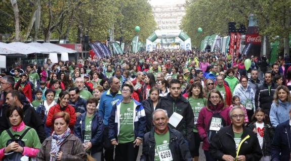 Participantes en la marcha del pasado domingo.