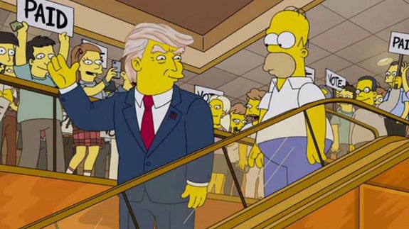 Los Simpson piden disculpas por acertar con el triunfo de Donald Trump
