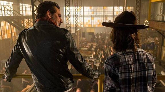 Negan junto a Carl