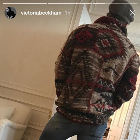 David Beckham también luce las creaciones de su mujer, Victoria