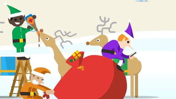Google y los elfos de Papá Noel invitan a los niños a seguir su recorrido