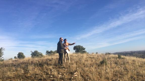 Visita a la zona donde está prevista la instalación del aerogenerador.El Norte