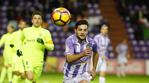Jose, en el partido ante el Almería. 