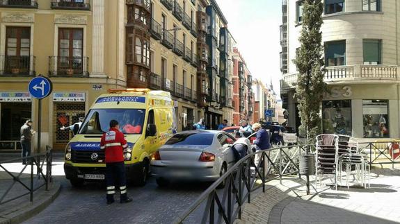 Atropello en la calle Cánovas del Castillo, en abril del pasado año