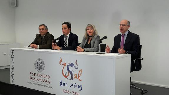 Juan Manuel  Corchado, Julia Almeida, Narciso Martín y César Raposo. 