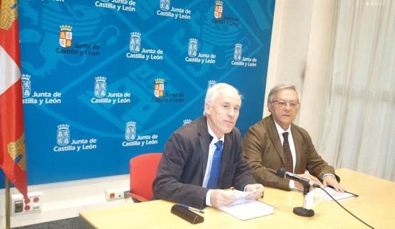 Luis Domingo González y Miguel Meléndez, en la rueda de prensa.