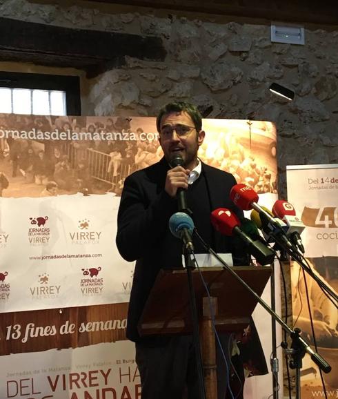 Máxim Huerta inaugurado las 43 Jornadas de la Matanza del Virrey Palafox en El Burgo de Osma.