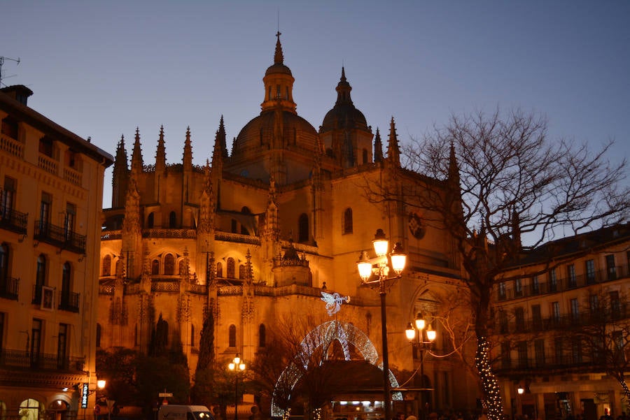 Imagen de la Catedral de Segovia estas navidades.