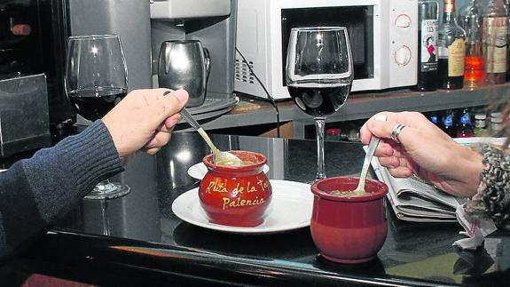 Tapas de pucherito en las últimas jornadas en Palencia. 