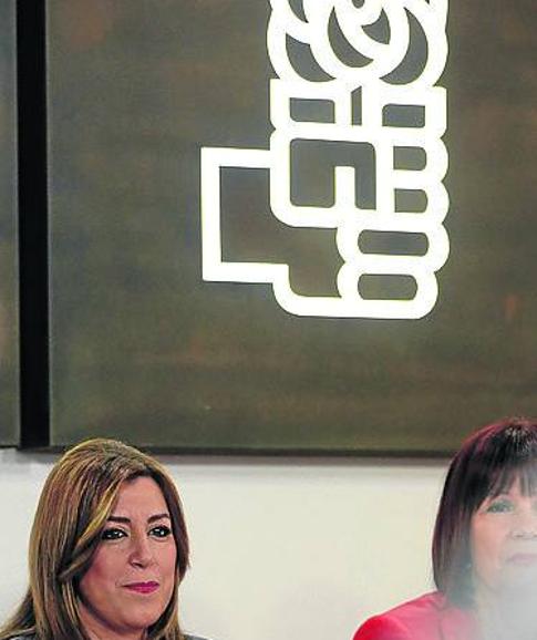 Susana Díaz, durante un acto celebrado ayer.  