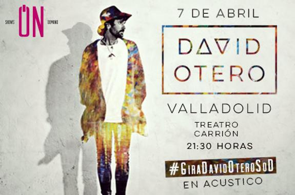 David Otero actuará en Valladolid el 7 de abril