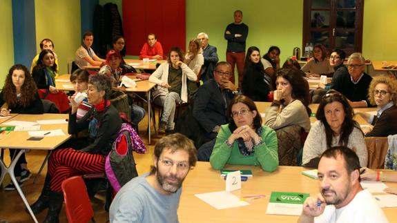 Participantes en uno de los debates.Tanarro