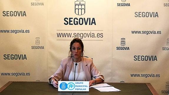 Raquel Fernández, portavoz del PP en el Ayuntamiento de Segovia.