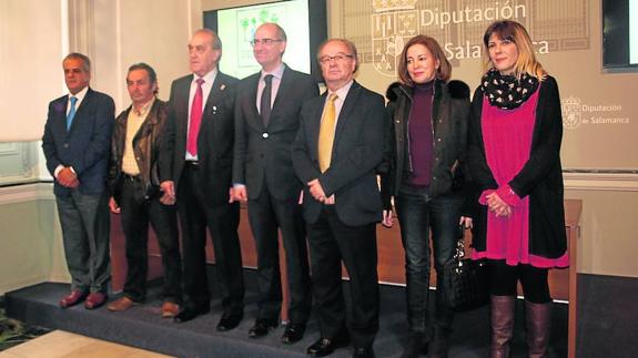 Representantes de la Diputación, la Universidad y los ayuntamientos. 