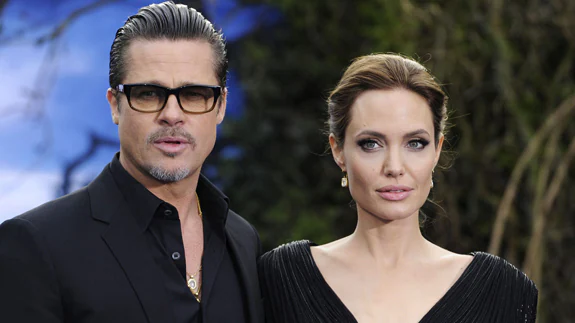 Angelina Jolie y Brad Pitt. 