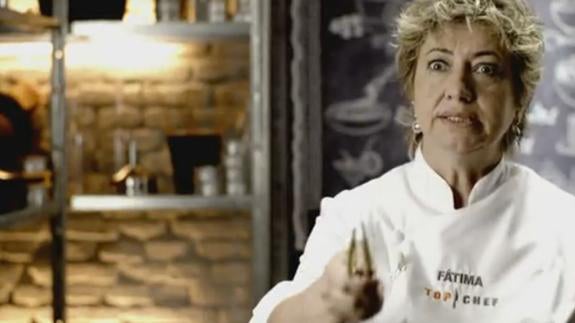 Fátima, en el programa 'Top Chef'. 