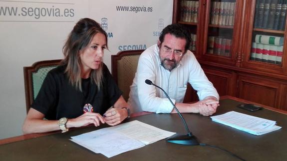 Raquel Fernández y Juan Antonio Miranda, concejales del PP. 