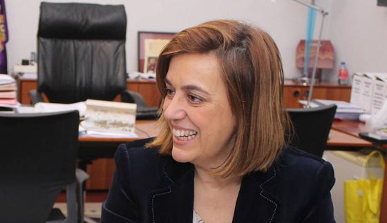 Ángeles Armisén, durante la entrevista.