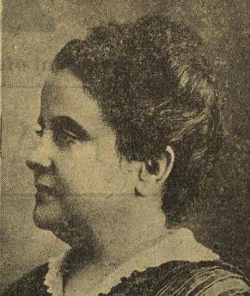 Virginia González en enero de 1920