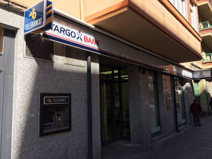 Sucursal atracada esta mañana en Palencia. El Norte