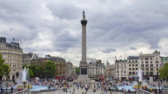 Londres, en la imagen Tragalgar Square, es uno de los lugares habituales de salida para los vallisoletanos