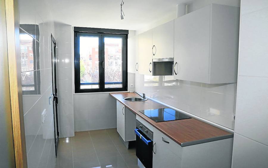 Interior de una vivienda de alquiler social de Salamanca. 