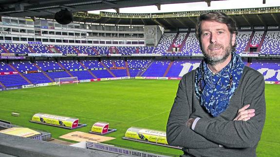 Carlos Suárez, en el estadio José Zorrilla.