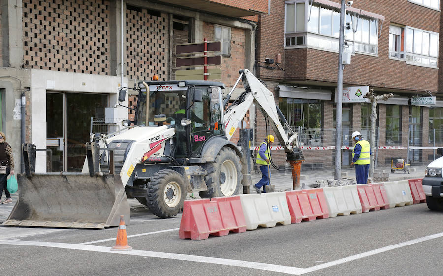 Obras en el colector de la avenida Castilla. Antonio Quintero