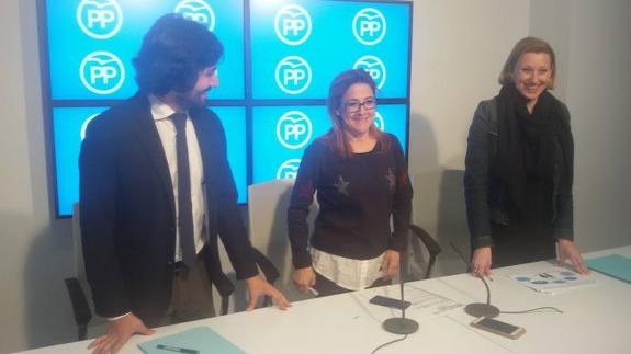 Alfonso García Vicente, Mayte Martín Pozo e Isabel Blanco Llamas, en la presentación de la iniciativa Ponencias Abiertas en Zamora.