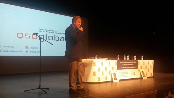 Paco Lobatón, durante su intervención en el curso. 
