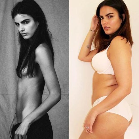 Liza Golden-Bhojwani, antes y después de ser modelo. 