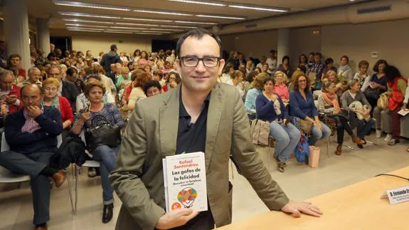 Rafael Santandreu en una de sus conferencias en el Aula de Cultura del Norte de Castilla 