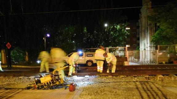 Adif pide disculpas por las obras nocturnas en Pilarica