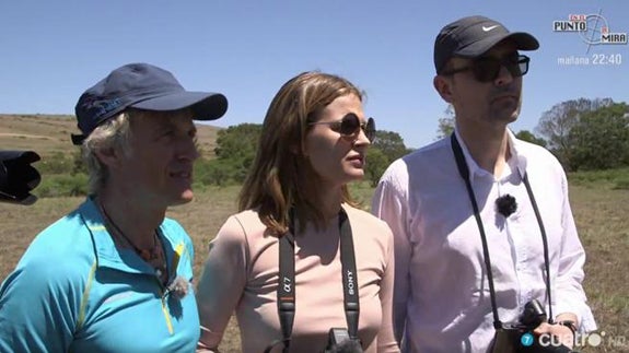 Jesús Calleja con Laura Escanes y Risto Mejide. 
